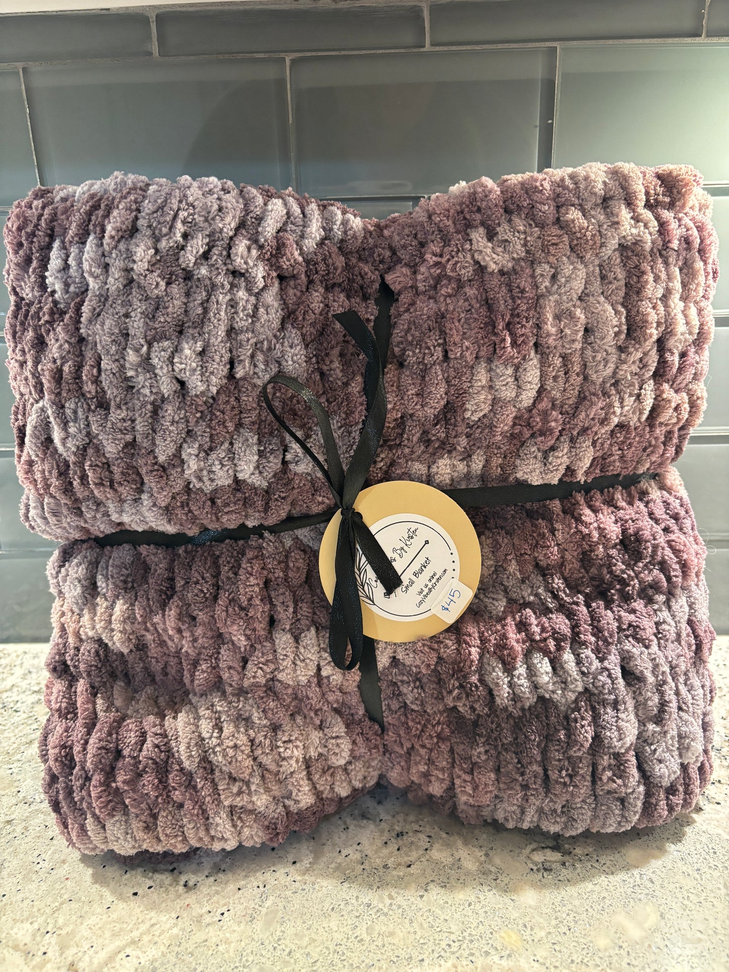 Purples Mix Plush Small Blanket - Ready to Ship!