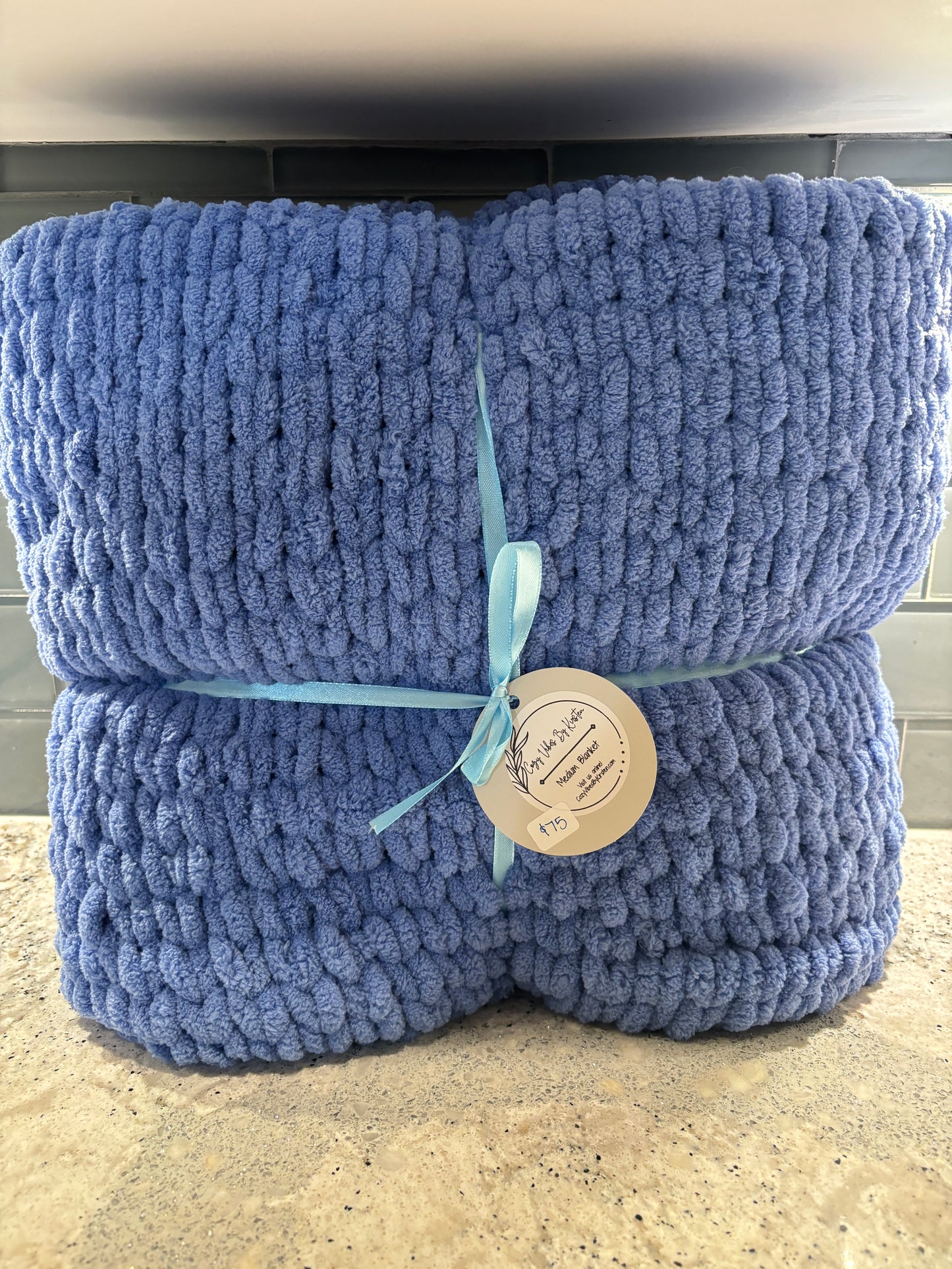 Blue-Purple Plush Medium Blanket - Ready to Ship!